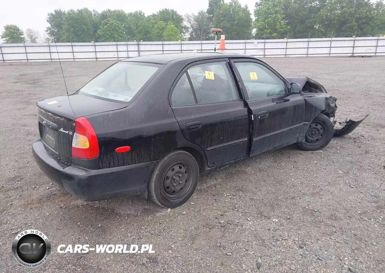 2000 Hyundai Accent Gl VIN:KMHCG45G3YU099578 - 4