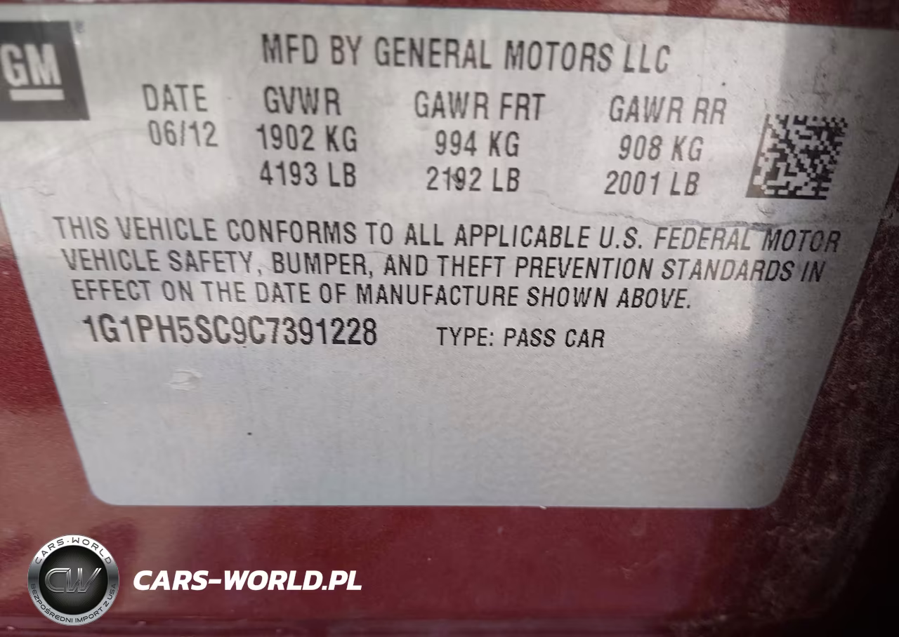 2012 Chevrolet Cruze Ltz VIN:1G1PH5SC9C7391228 - 9