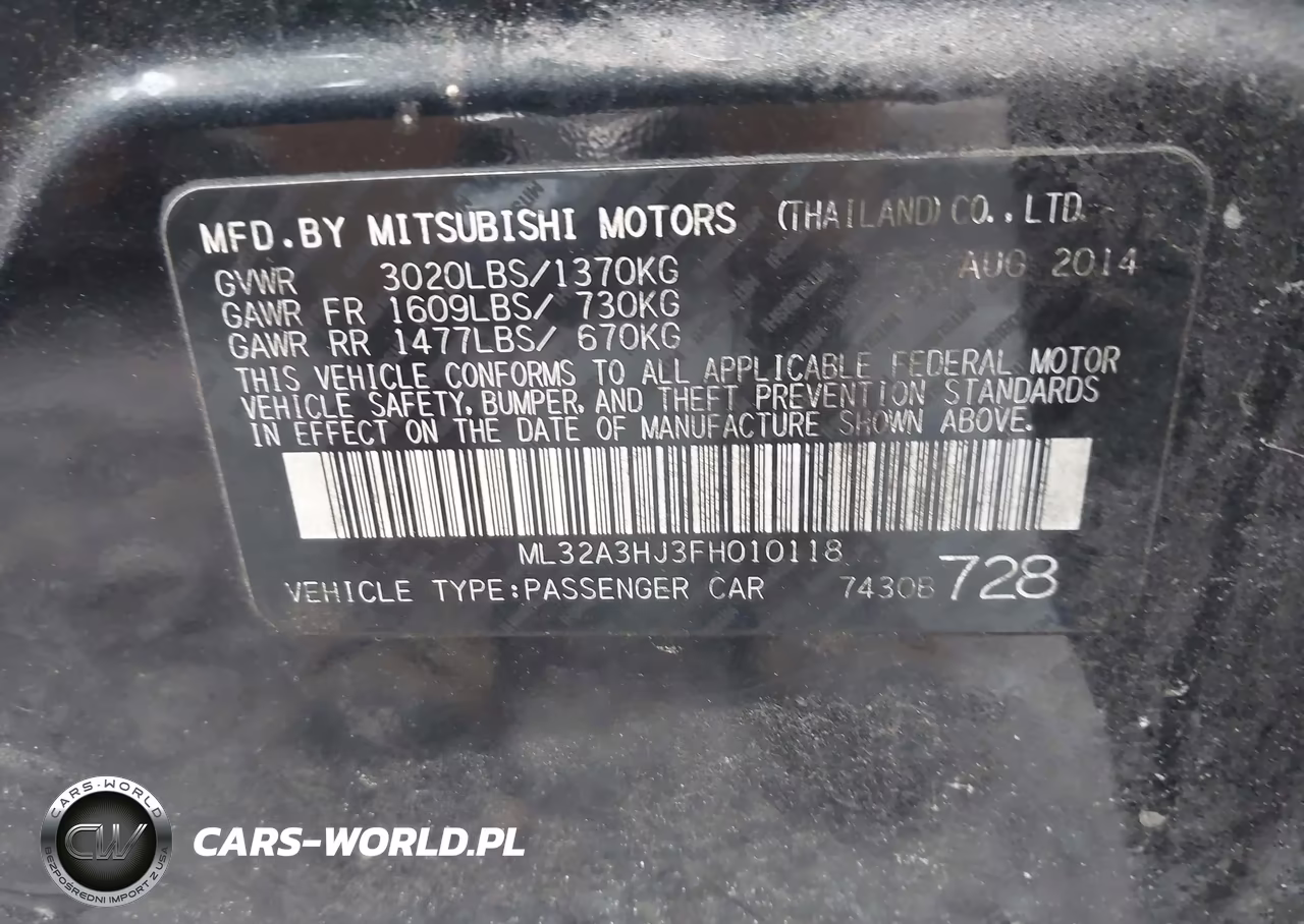 2015 Mitsubishi Mirage De VIN:ML32A3HJ3FH010118 - 9