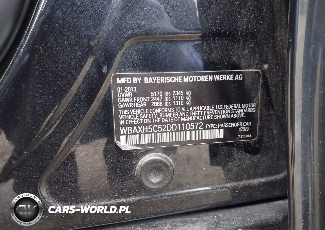 2013 BMW 528I xDrive VIN:WBAXH5C52DD110572 - 9