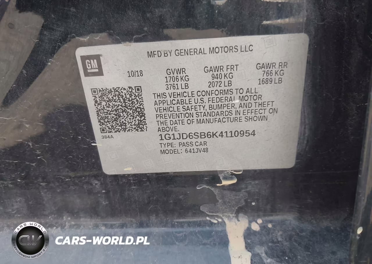 2019 Chevrolet Sonic Lt Auto VIN:1G1JD6SB6K4110954 - 9