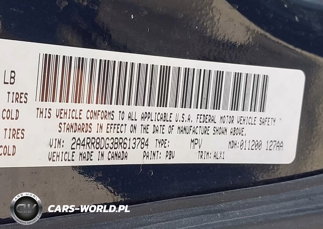 2011 Chrysler Town & Country Touring-L VIN:2A4RR8DG3BR613784 - 9