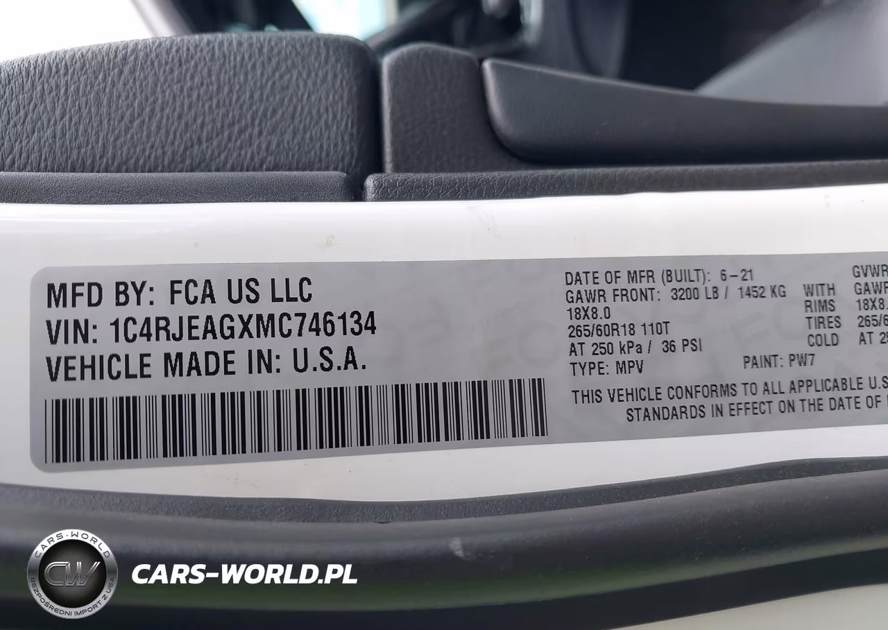 2021 Jeep Grand Cherokee Laredo X 4X2 VIN:1C4RJEAGXMC746134 - 9