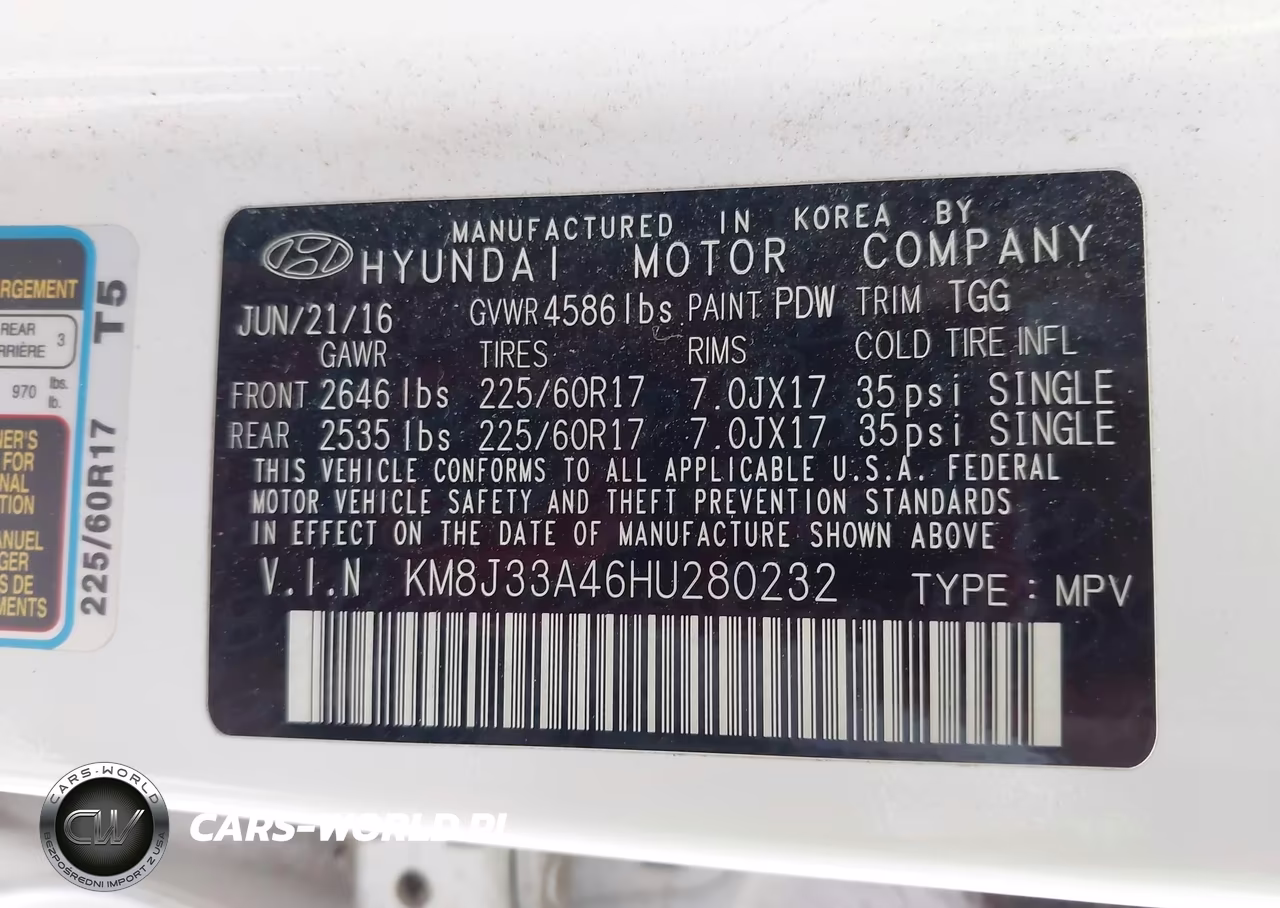 2017 Hyundai Tucson Se VIN:KM8J33A46HU280232 - 9