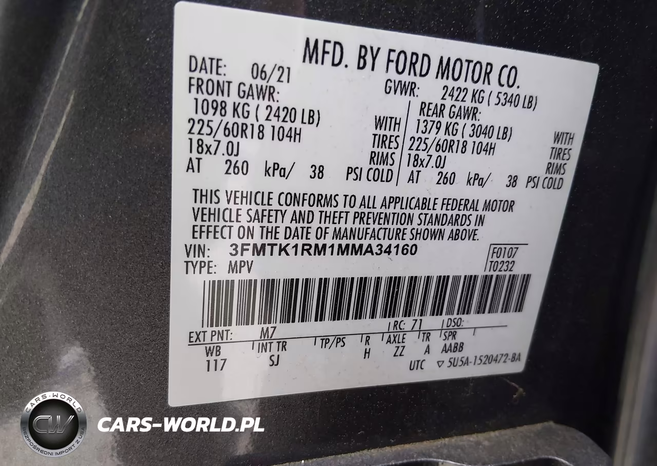 2021 Ford Mustang Mach-E Select VIN:3FMTK1RM1MMA34160 - 9