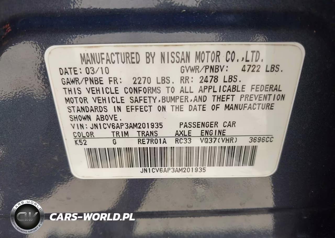 2010 Infiniti G37 Journey VIN:JN1CV6AP3AM201935 - 9
