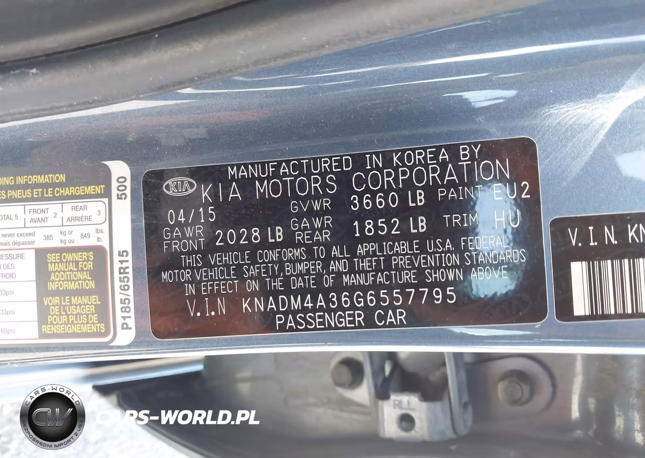 2016 Kia Rio Lx VIN:KNADM4A36G6557795 - 9