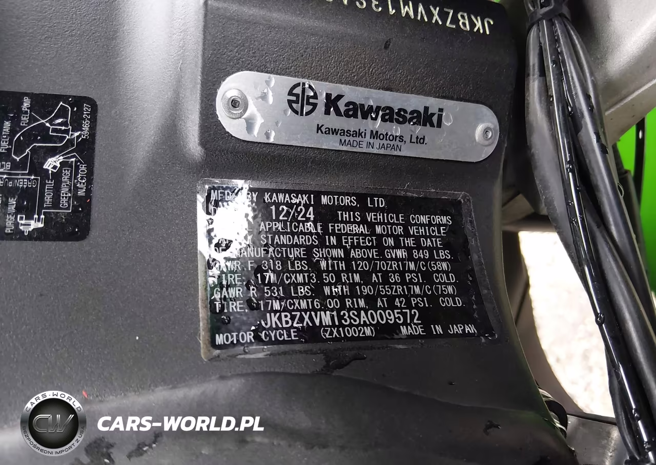 2025 Kawasaki Zx1002 M VIN:JKBZXVM13SA009572 - 10