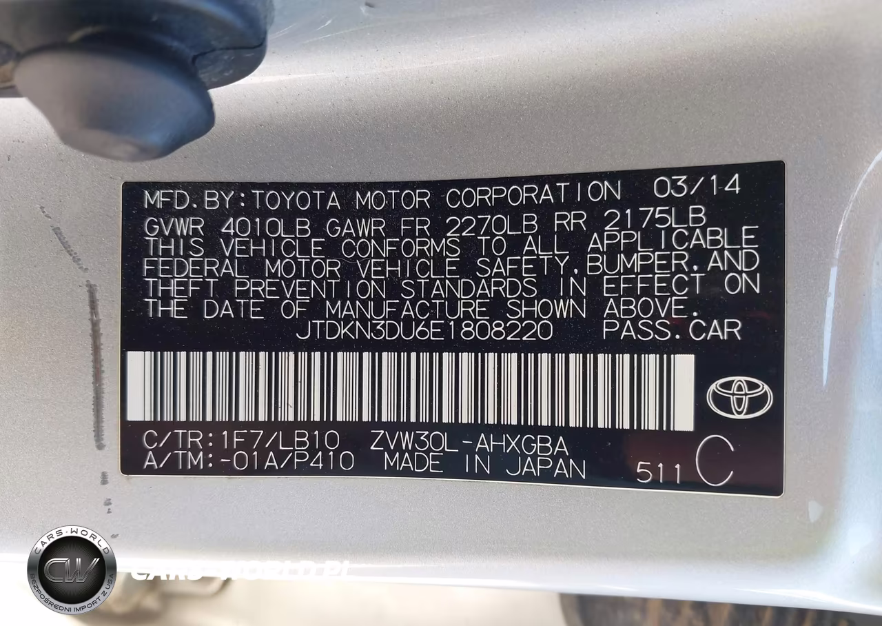 2014 Toyota Prius Four VIN:JTDKN3DU6E1808220 - 9
