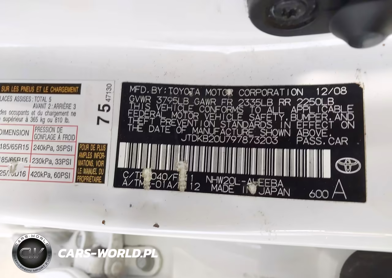 2009 Toyota Prius VIN:JTDKB20U797873203 - 9