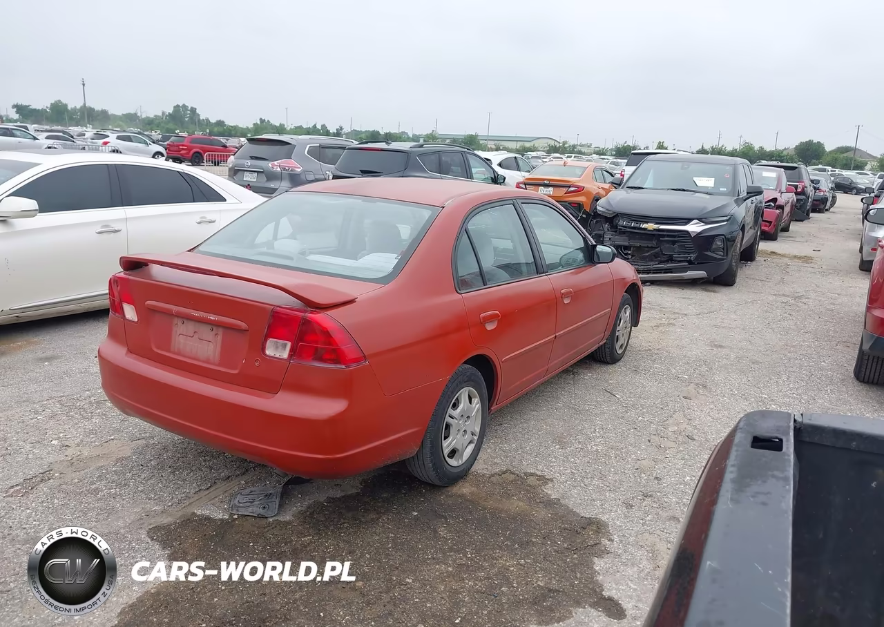 2001 Honda Civic Lx VIN:2HGES16511H580091 - 4