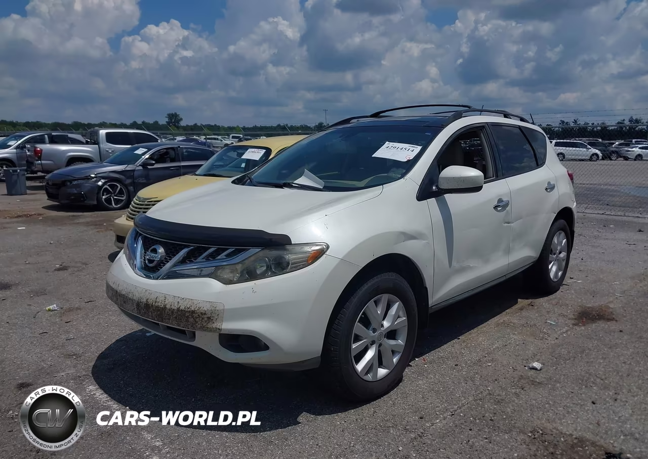 2012 Nissan Murano Sl VIN:JN8AZ1MU3CW119311 - 2