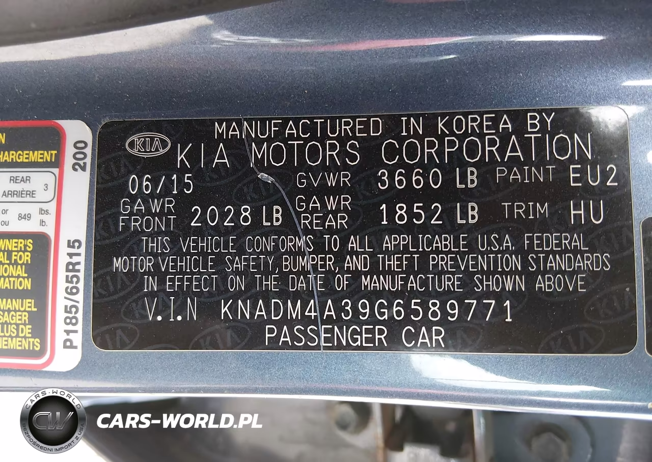 2016 Kia Rio Lx VIN:KNADM4A39G6589771 - 9