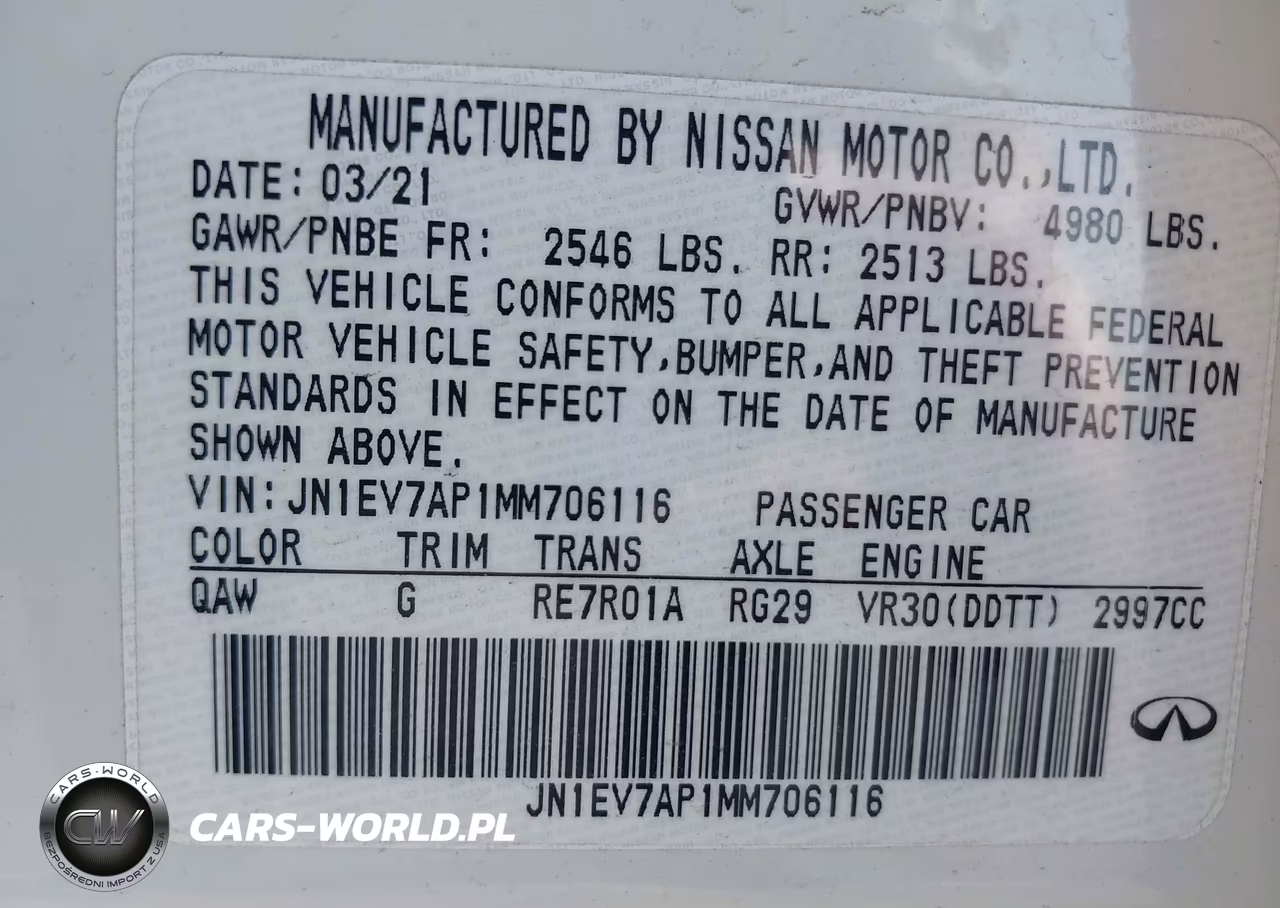 2021 Infiniti Q50 Pure VIN:JN1EV7AP1MM706116 - 9