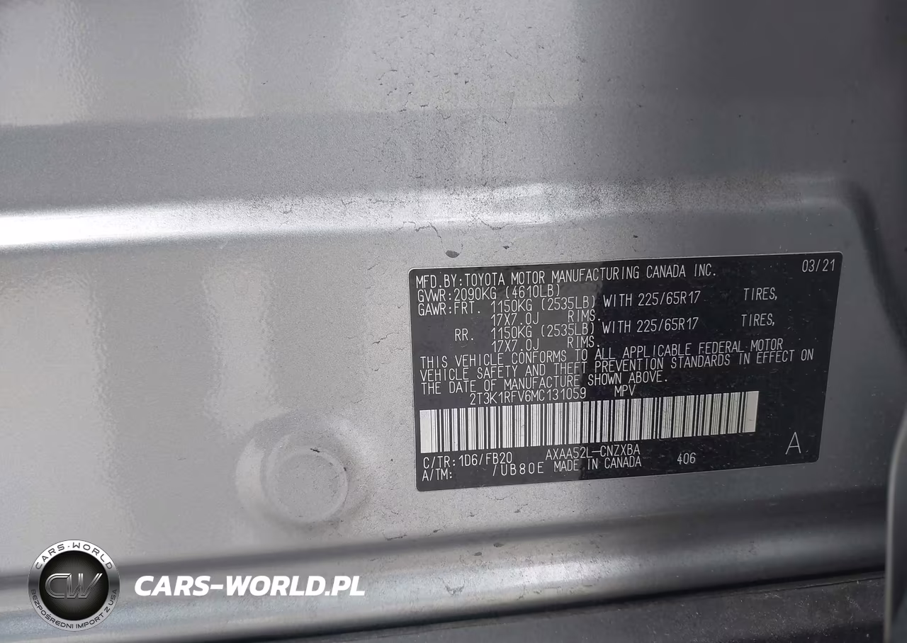 2021 Toyota Rav4 Le VIN:2T3K1RFV6MC131059 - 9