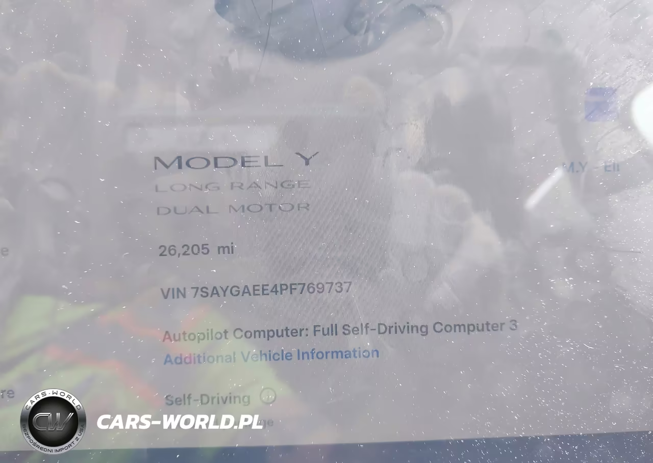 2023 Tesla Model Y Awd-Long Range Dual Motor All-Wheel Drive VIN:7SAYGAEE4PF769737 - 7