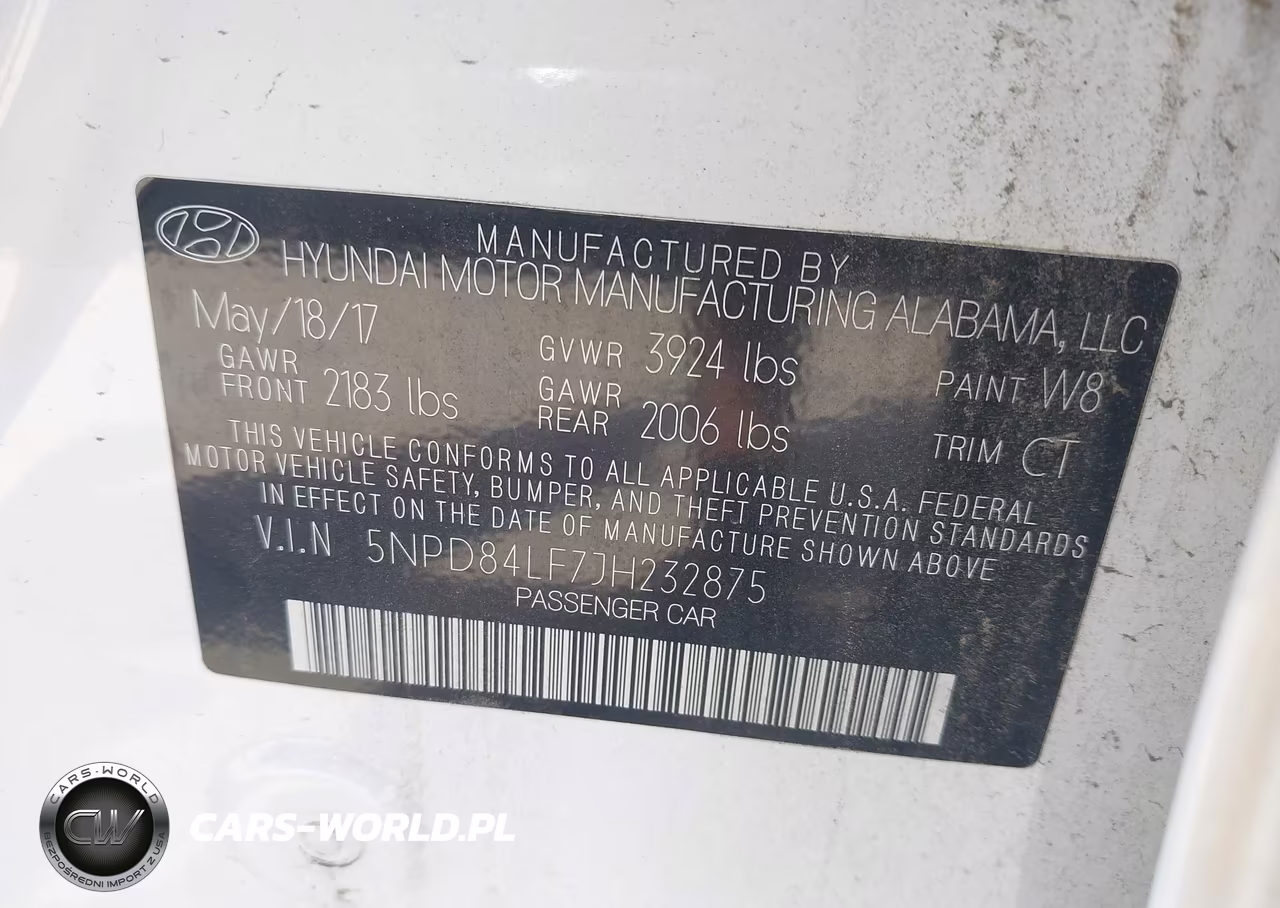 2018 Hyundai Elantra Sel VIN:5NPD84LF7JH232875 - 9