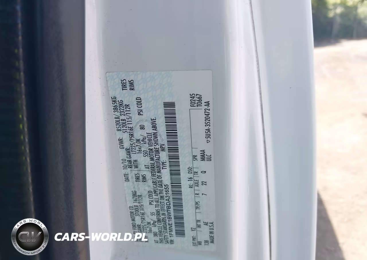 2011 Ford E-150 Xl VIN:1FMNE1BW7BDA31655 - 8