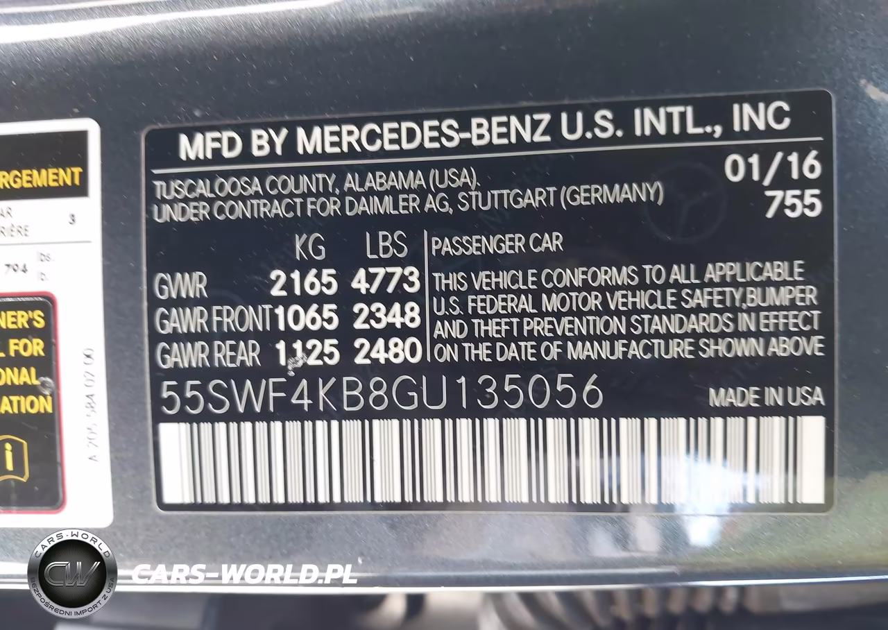 2016 Mercedes-Benz C-Class C 300 VIN:55SWF4KB8GU135056 - 9