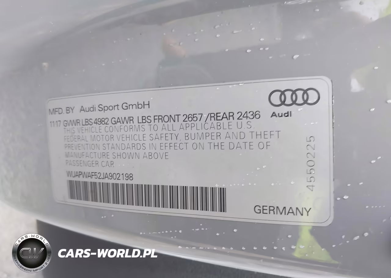 2018 Audi Rs 5 2.9T VIN:WUAPWAF52JA902198 - 9