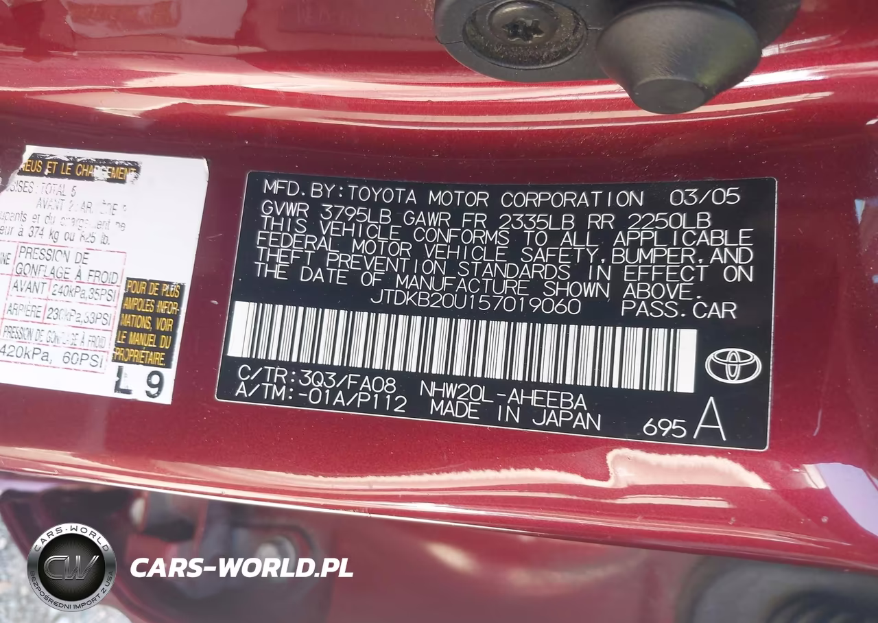 2005 Toyota Prius VIN:JTDKB20U157019060 - 9