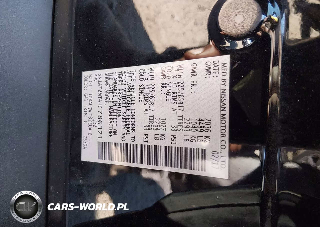 2017 Nissan Rogue Sv VIN:5N1AT2MT4HC786371 - 9