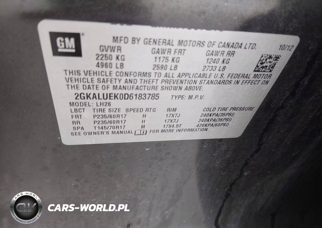 2013 GMC Terrain Slt-1 VIN:2GKALUEK0D6183785 - 9