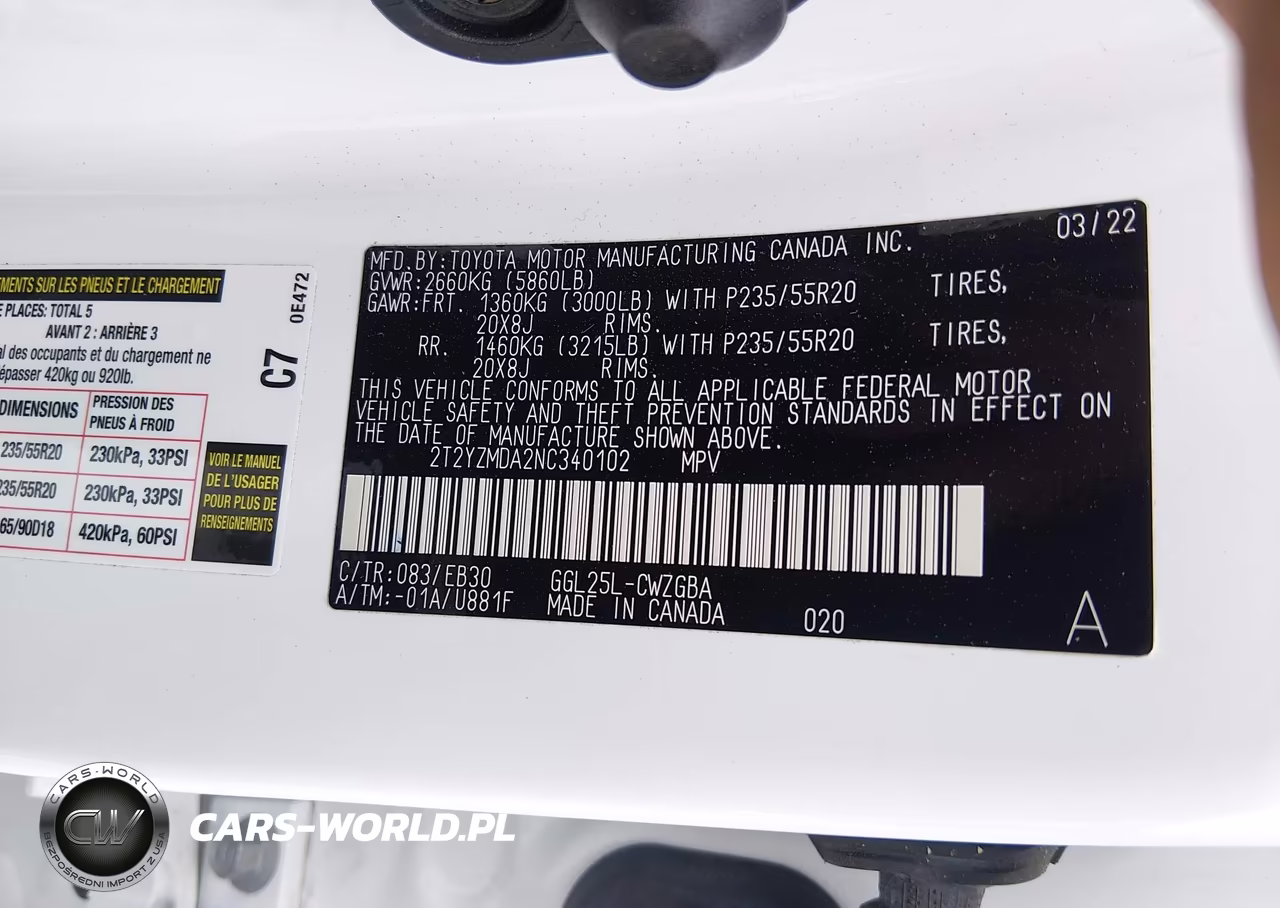 2022 Lexus Rx 350 F Sport Handling VIN:2T2YZMDA2NC340102 - 9