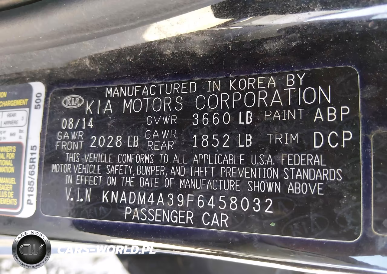 2015 Kia Rio Lx VIN:KNADM4A39F6458032 - 9