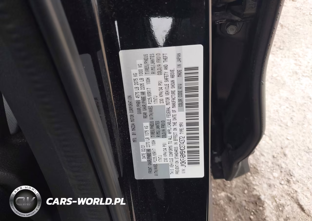 2021 Mazda Cx-5 Sport VIN:JM3KFABM5M0374372 - 9