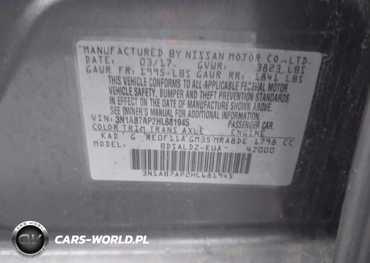 2017 Nissan Sentra Sv VIN:3N1AB7AP2HL681945 - 9