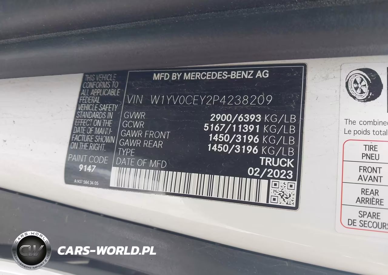 2023 Mercedes-Benz Metris VIN:W1YV0CEY2P4238209 - 9