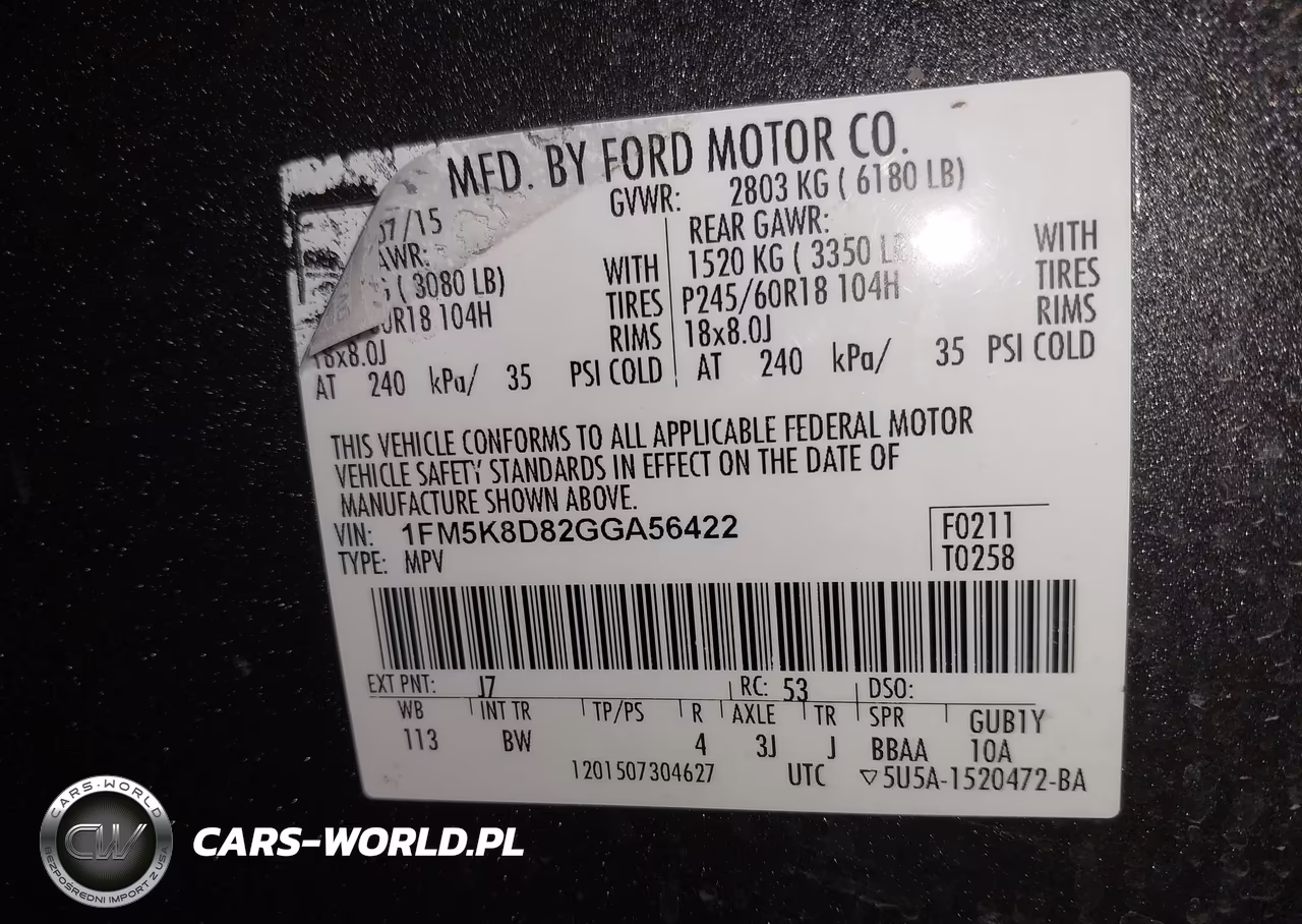 2016 Ford Explorer Xlt VIN:1FM5K8D82GGA56422 - 9