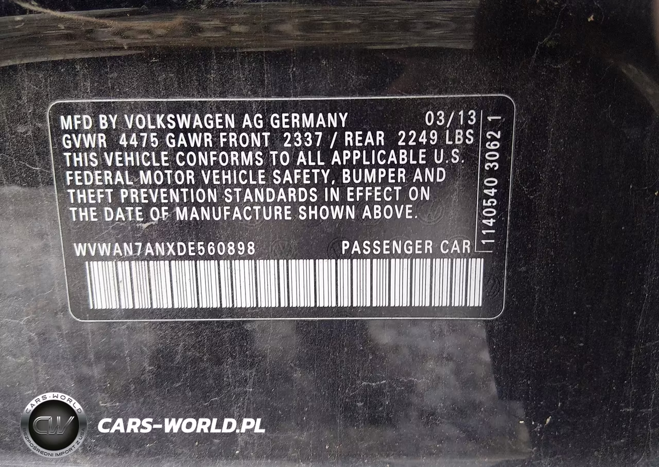 2013 Volkswagen Cc 2.0T R-Line VIN:WVWAN7ANXDE560898 - 9