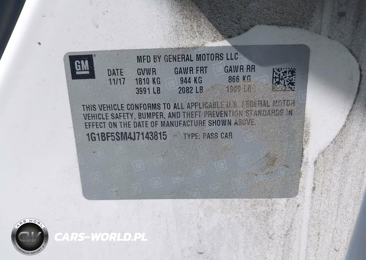 2018 Chevrolet Cruze Premier Auto VIN:1G1BF5SM4J7143815 - 9