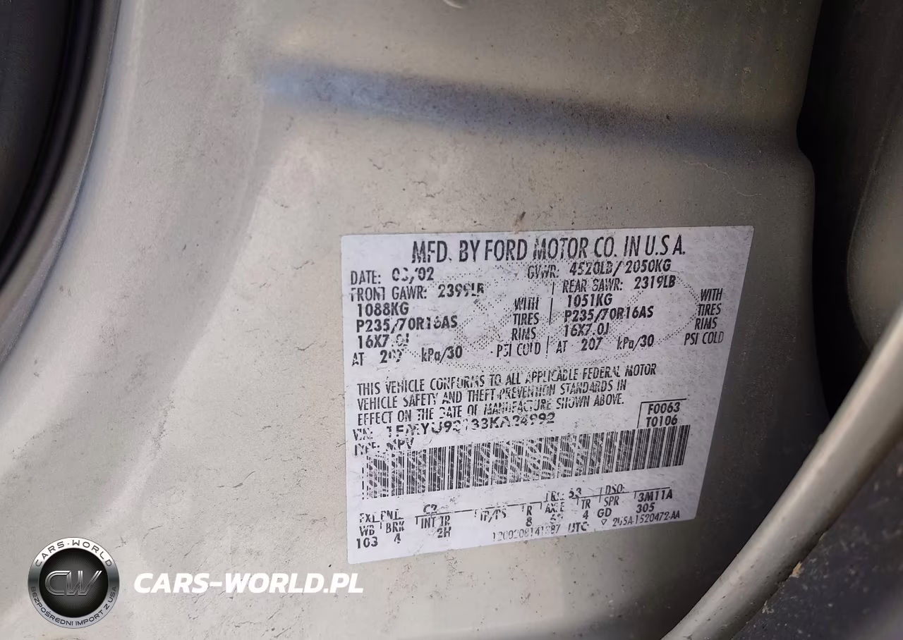 2003 Ford Escape Xlt VIN:1FMYU93133KA24992 - 9