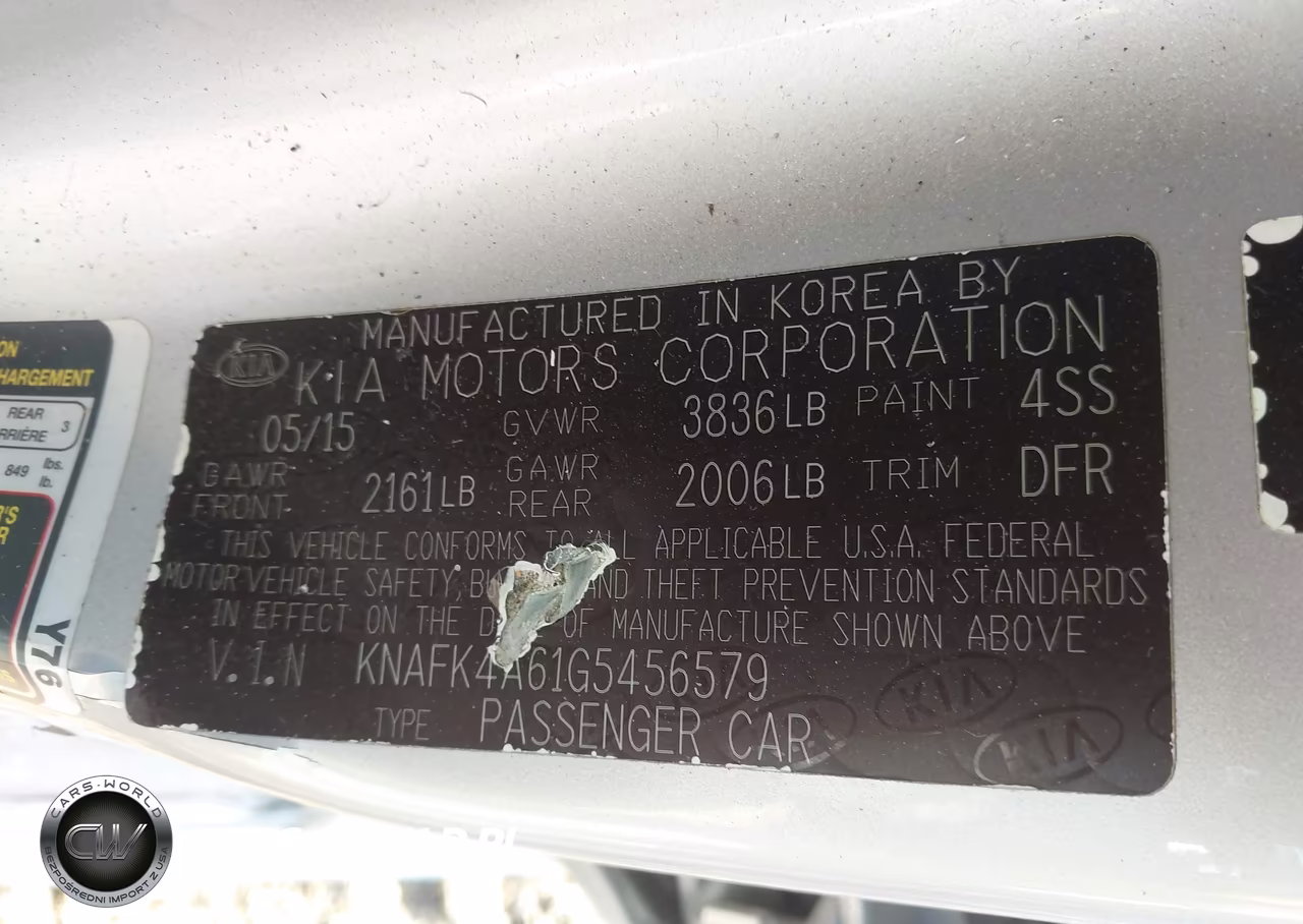 2016 Kia Forte Lx VIN:KNAFK4A61G5456579 - 9