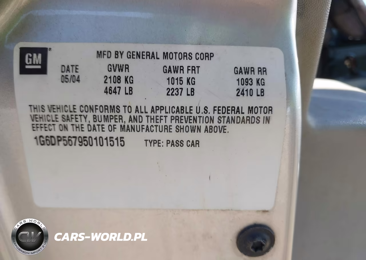2005 Cadillac Cts Standard VIN:1G6DP567950101515 - 9