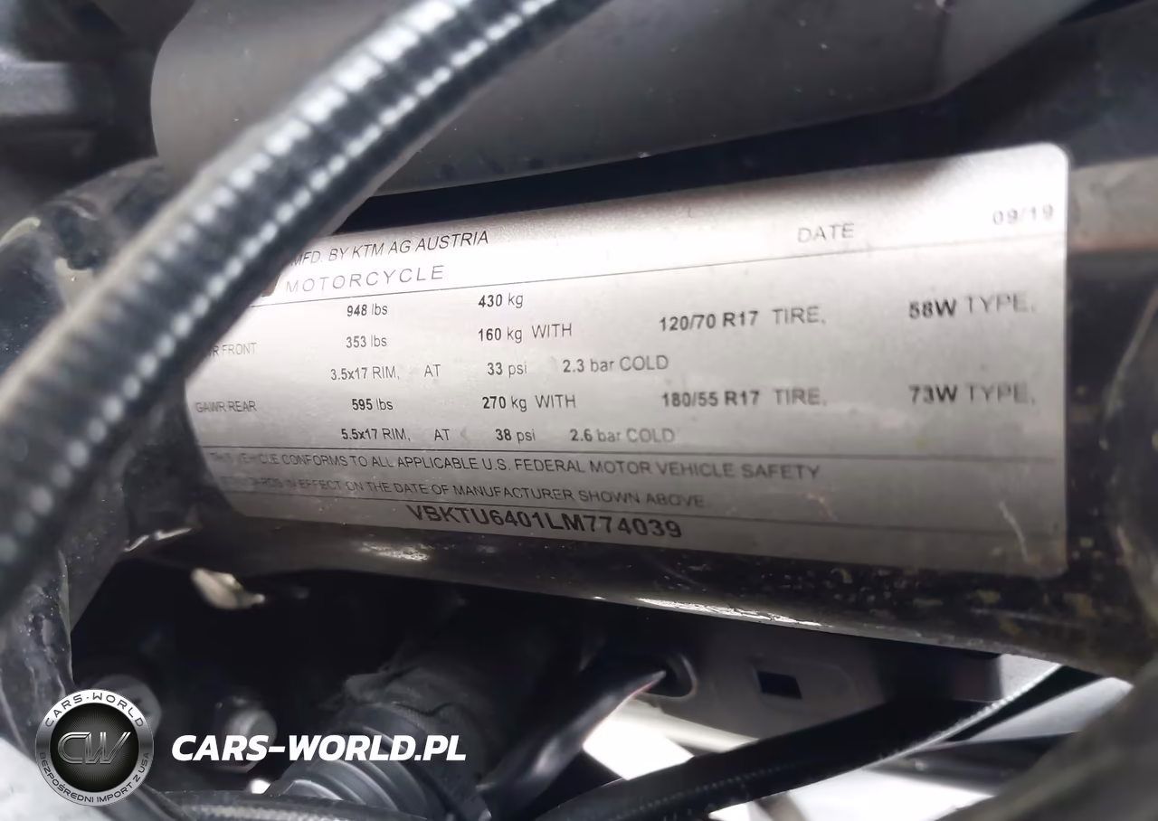 2020 Ktm 790 Duke VIN:VBKTU6401LM774039 - 10