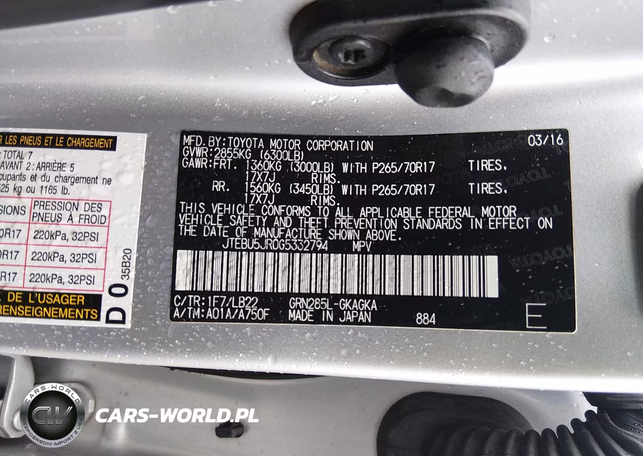 2016 Toyota 4Runner Sr5 Premium VIN:JTEBU5JR0G5332794 - 9