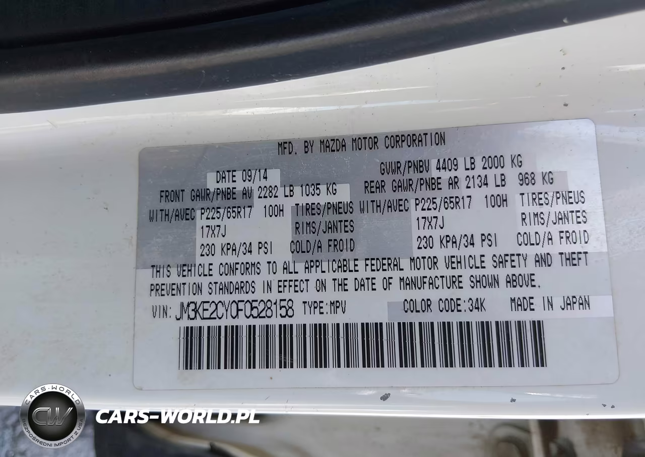 2015 Mazda Cx-5 Touring VIN:JM3KE2CY0F0528158 - 9