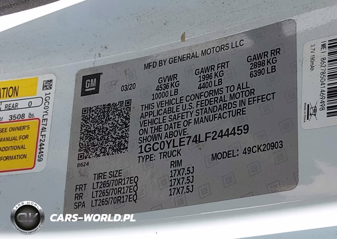 2020 Chevrolet Silverado 2500Hd 4Wd Long Bed Wt VIN:1GC0YLE74LF244459 - 9