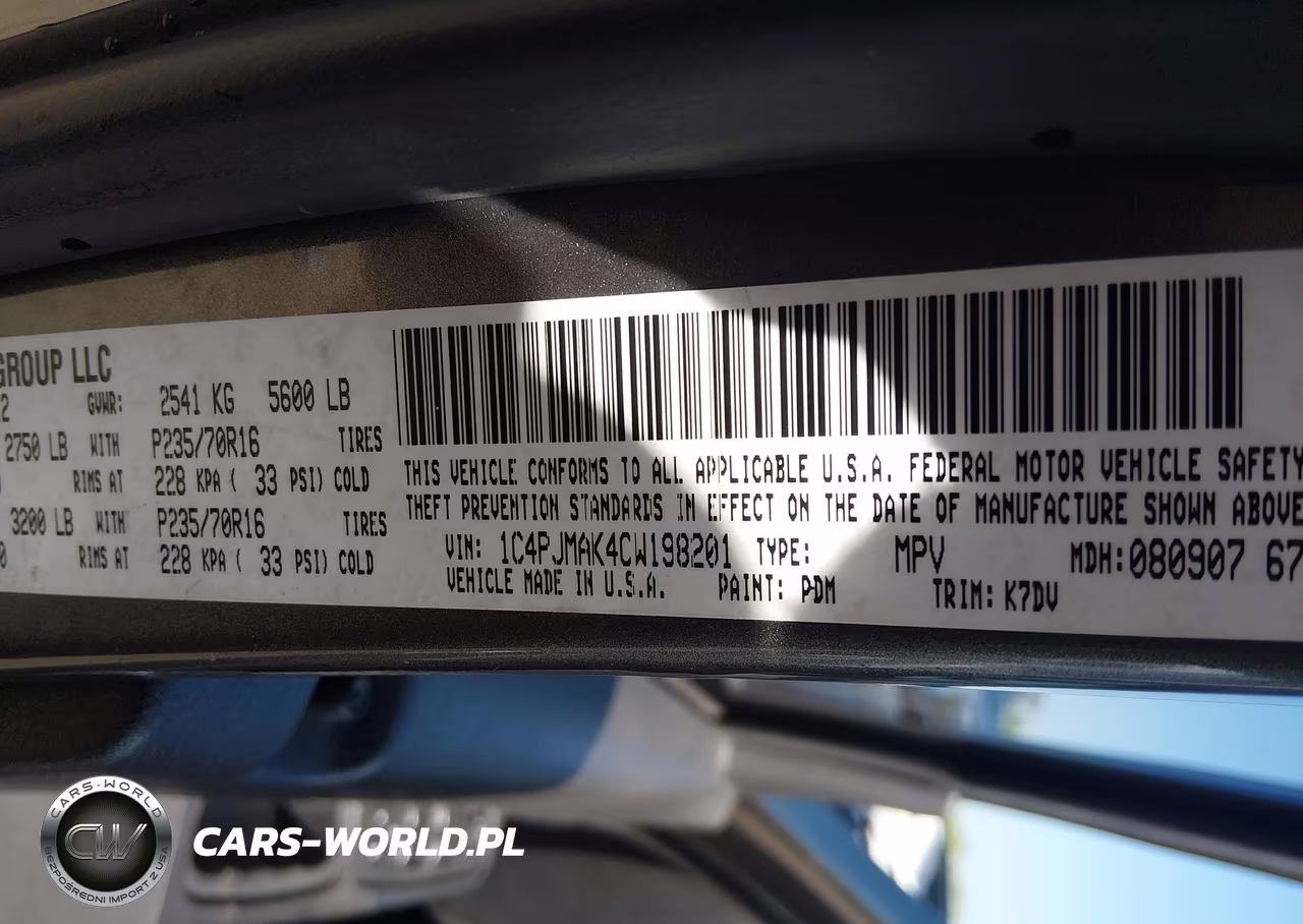 2012 Jeep Liberty Sport VIN:1C4PJMAK4CW198201 - 9