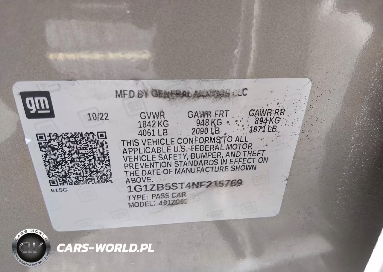 2022 Chevrolet Malibu Fwd Ls VIN:1G1ZB5ST4NF215769 - 9