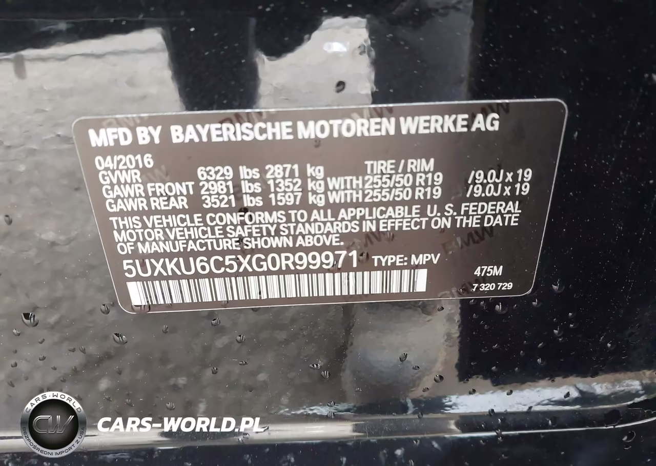 2016 BMW X6 xDrive50I VIN:5UXKU6C5XG0R99971 - 9