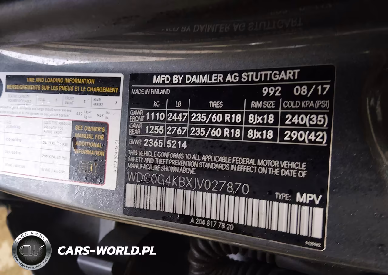 2018 Mercedes-Benz Glc 300 4Matic VIN:WDC0G4KBXJV027870 - 9