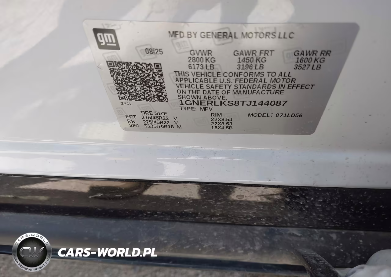 2026 Chevrolet Traverse Fwd Rs VIN:1GNERLKS8TJ144087 - 9