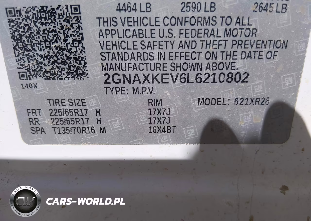 2020 Chevrolet Equinox Fwd Lt 1.5L Turbo VIN:2GNAXKEV6L6210802 - 9