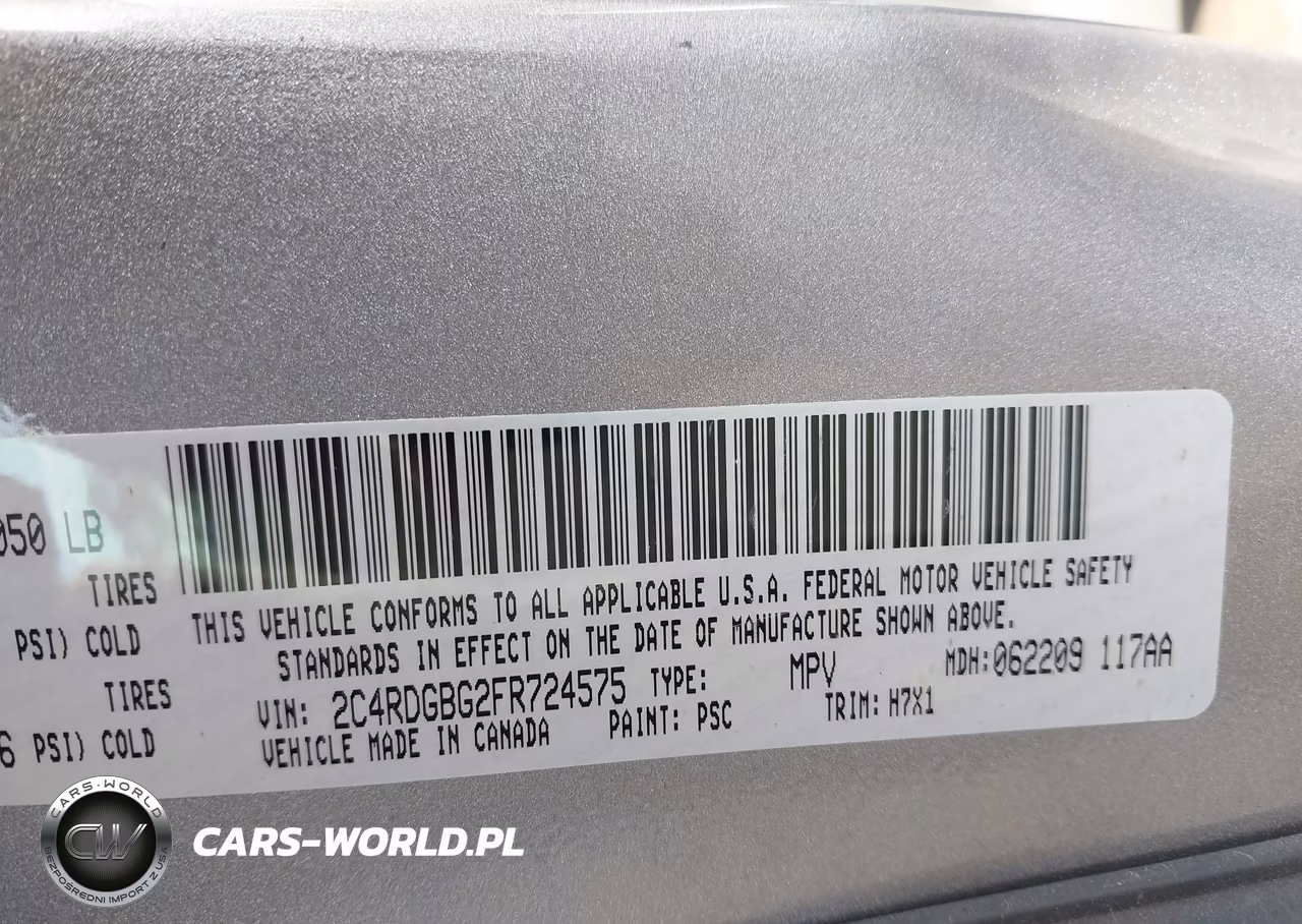 2015 Dodge Grand Caravan American Value Pkg VIN:2C4RDGBG2FR724575 - 9