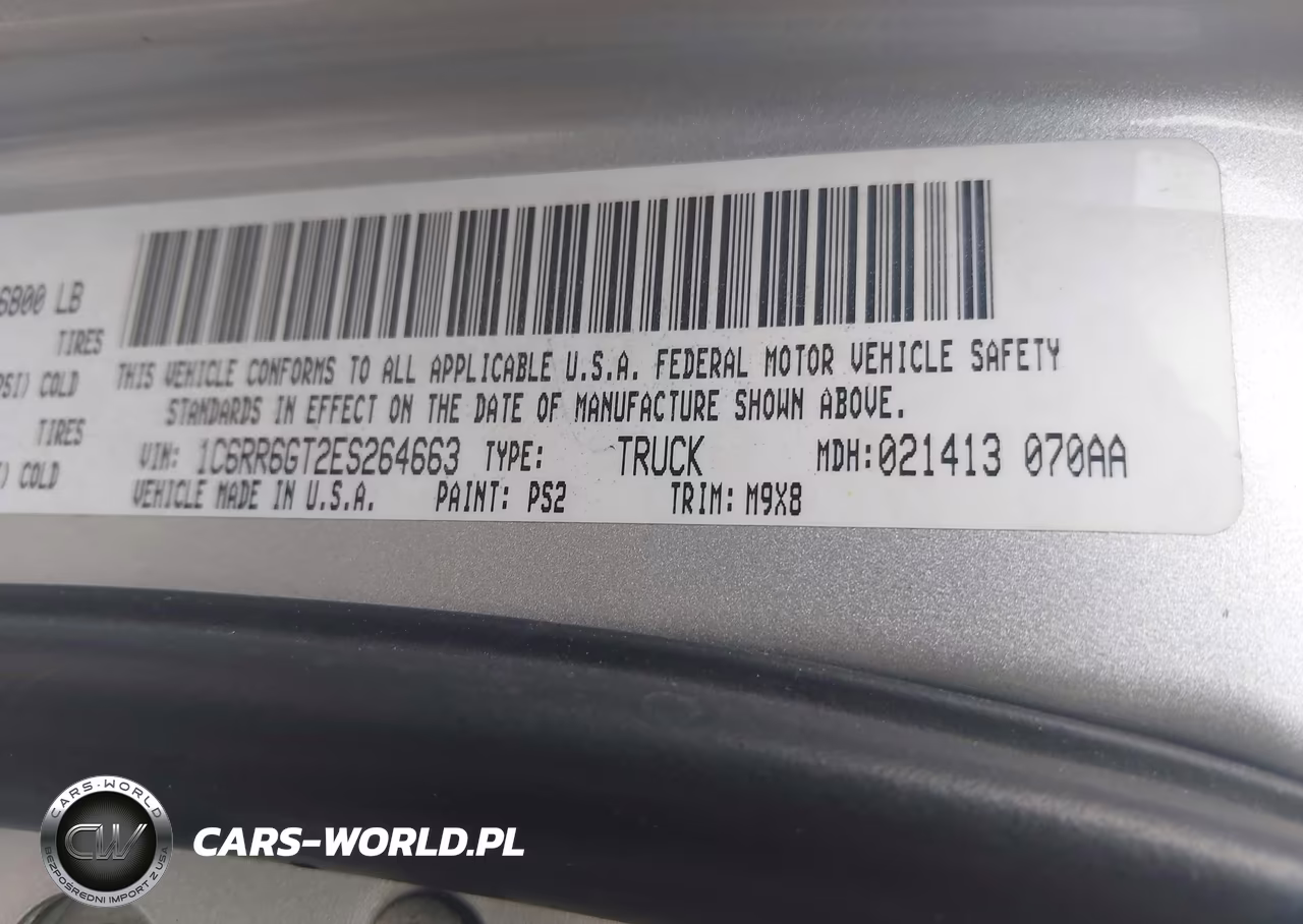 2014 Ram 1500 Big Horn VIN:1C6RR6GT2ES264663 - 9